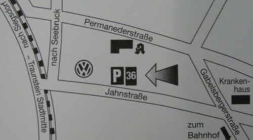 Lageplan der Praxis